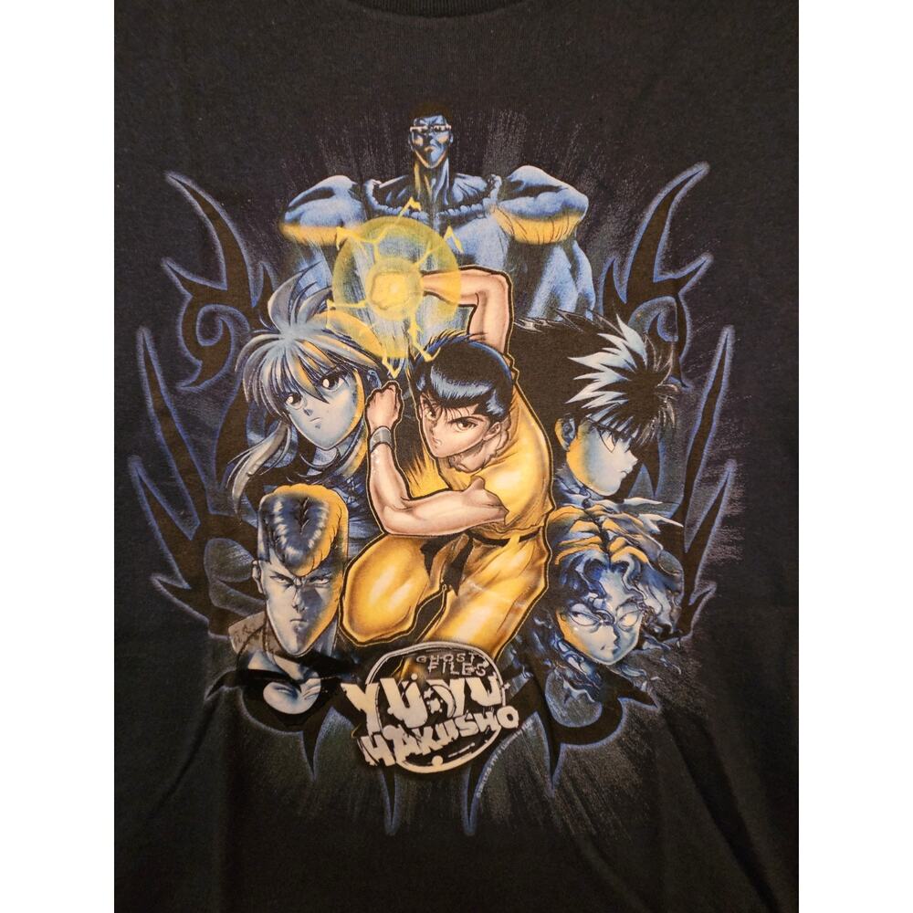 Yu Yu Hakusho Ghost Files Tshirt Anime 2004 ODM Graphic Vtg Adult Sm, Child XL